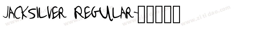 Jacksilver Regular字体转换